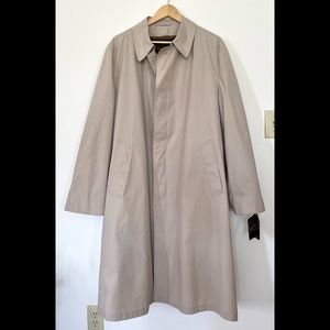Vintage London Fog Andes Men’s Trench Coat Tan | Size 46 Long | WITH TAGS